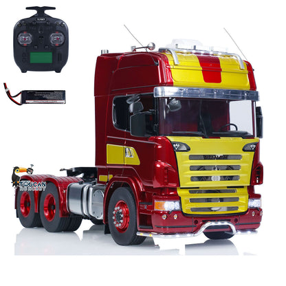 1/14 6x6 RC Tractor Truck TOUCAN Metal Chassis Remote Control Cars Lights Sounds