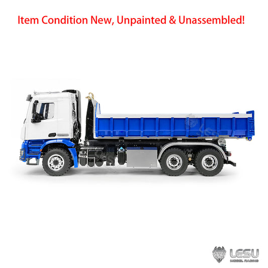 TOUCAN RC HOBBY LESU Z0092 1/14 6x6 RC Hydraulic Roll Off Dump Truck with Telescopic Hook Lift Metal Chassis 3 Speed Gearbox Light Sound System