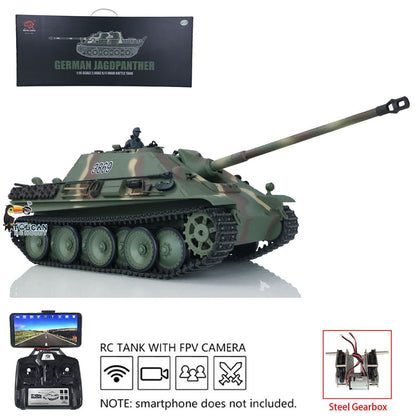 TOUCAN RC HOBBY Henglong 1/16 TK7.0 Plastic German Jadpanther 3869 RTR RC Tank FPV Infrared Combat BB Unit Smoke Steel Gearbox Metal Barrel