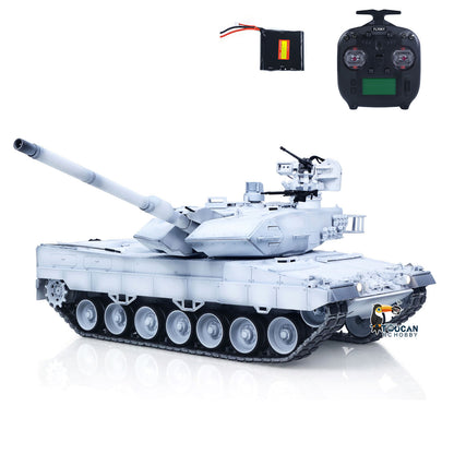 Flash Sale TOUCAN 1/16 Metal RC Tank 3889 German Leopard A6 Turret Electric Periscope 360 Rotation Barrel Recoil Elevation Battery RTR
