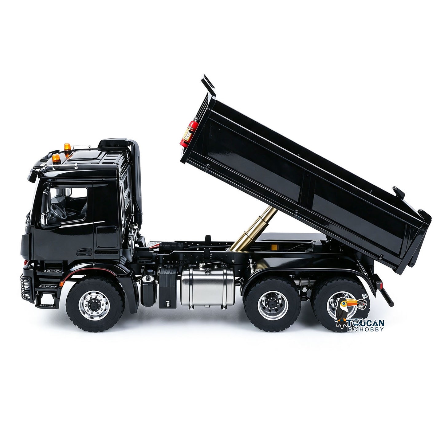 6X6 Metal Chassis 3348 RC Hydraulic Dumper 1/14 Radio Controlled Tipper NO Lock Light Sound Radio Battery Construction Truck RTR