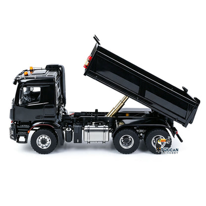 6X6 Metal Chassis 3348 RC Hydraulic Dumper 1/14 Radio Controlled Tipper NO Lock Light Sound Radio Battery Construction Truck RTR