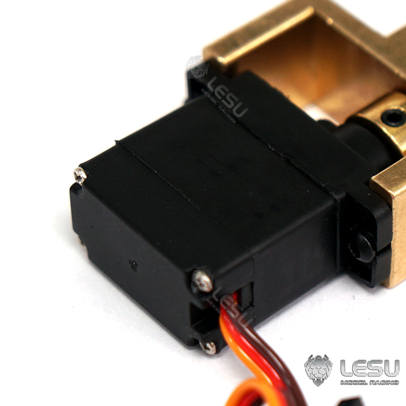 LESU Metal Hydraulic Switch Valve 1524/Lock Valve 1538 comes with 1PC Servo for 1/14 RC Excavator Loader Bulldozer Remote Control Construction Vehicles Trucks DIY Model