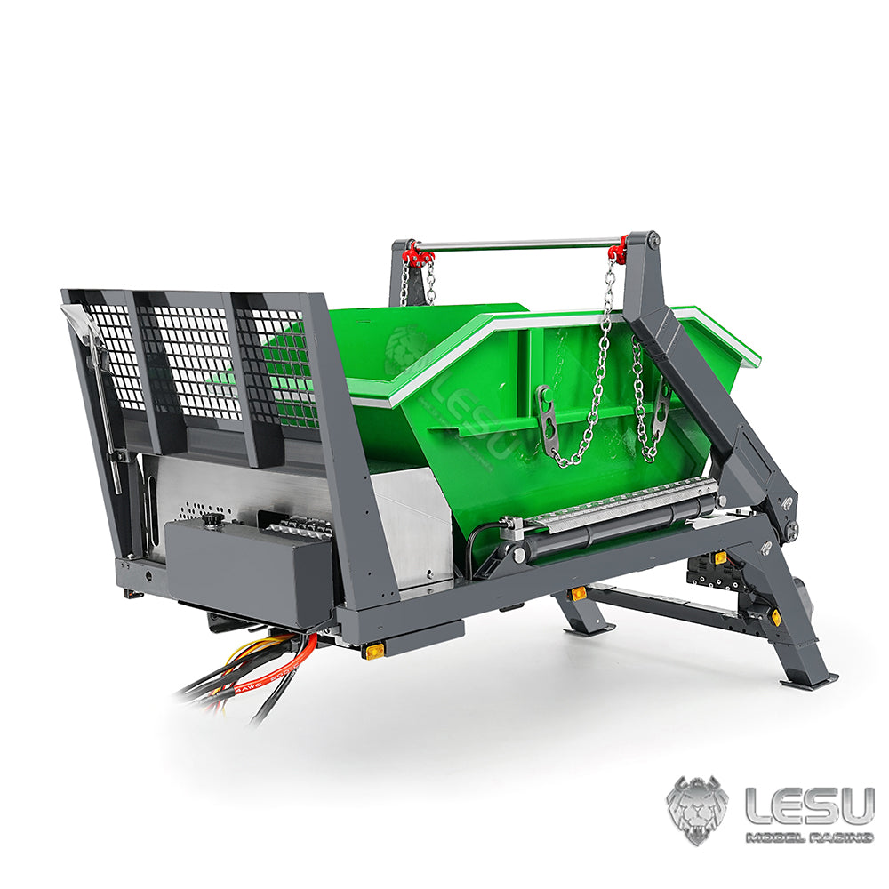 LESU A0016 Metal Bucket for 1/14 Remote Control Hydraulic Swing Arm Garbage Truck Z0066/ TGS Z0068 4x4 Skip Loader Model for RC Enthusiast