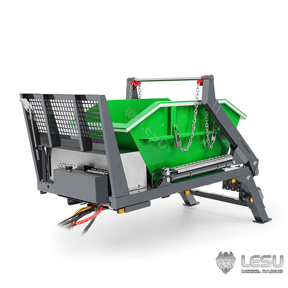 LESU A0016 Metal Bucket for 1/14 Remote Control Hydraulic Swing Arm Garbage Truck Z0066/ TGS Z0068 4x4 Skip Loader Model for RC Enthusiast