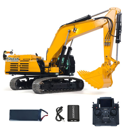 TOUCAN RC HOBBY US Stock  395F 1/12 RC Hydraulic Heavy Excavator Metal Remote Control Digger 3.0L Dual Pump Paladin PL18EV LITE Radio Light Sound Smoke