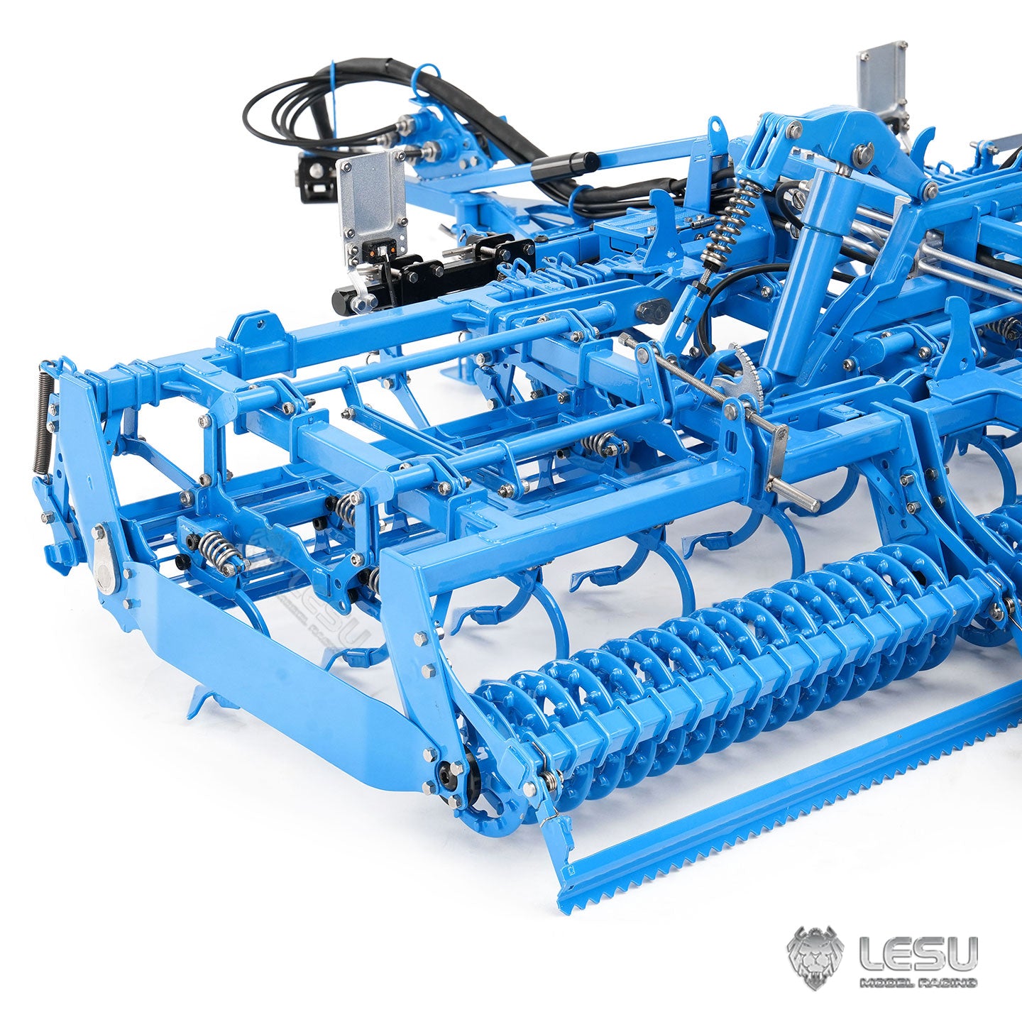 LESU Metal K500 Seedbed Pre-sowing Soil Preparation Machine Planter Plough for 1/14 RC Hydraulic Tractor Car AOUE 1050 Model