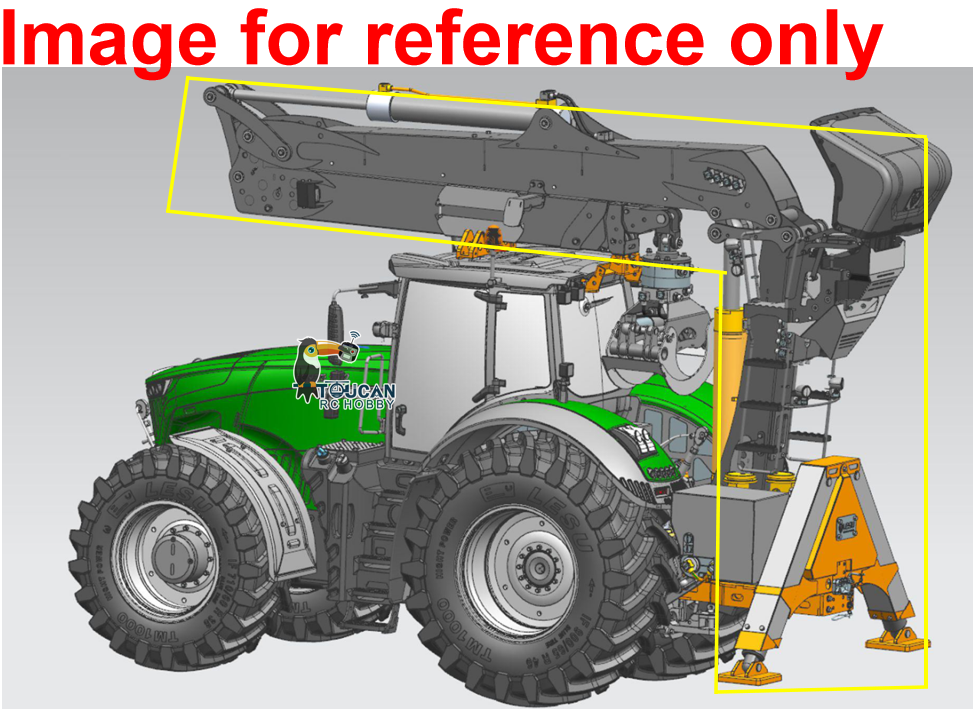 Deposit New Product Pre-order LESU 4*4 Hydraulic Tractor Crane For 1/14 RC Tractor AOUE 1050 Metal Remote Controlled Truck RD-A0018 DIY Model Parts