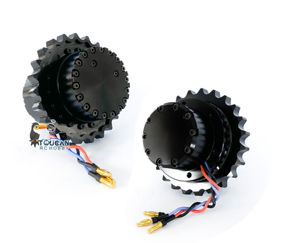 Cut Model 60A Brushless ESC Planet Gear Metal Drive Wheel Brushless Motor for 1/12 1/14 Remote Control Hydraulic Excavator Construction Vehicles LR914