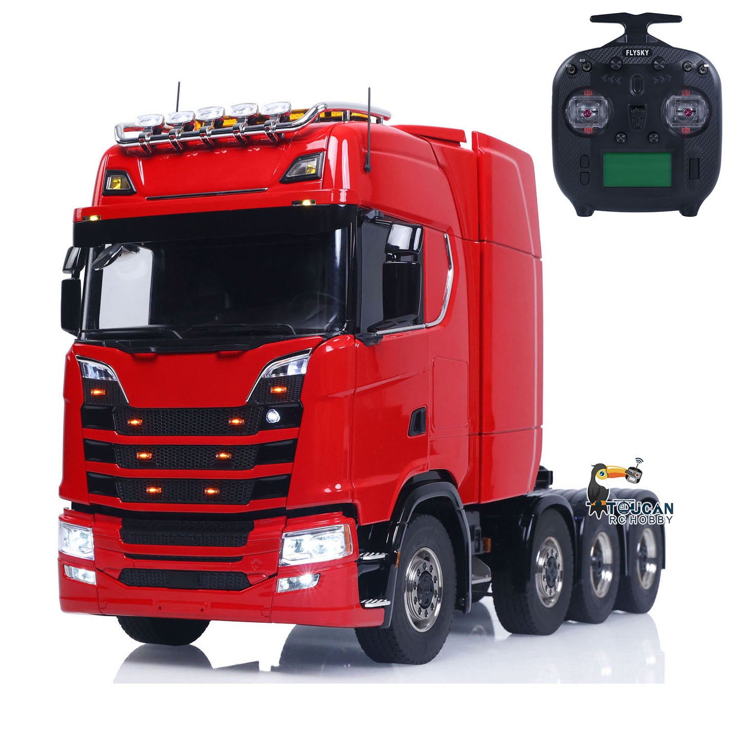 SC 770S 1/14 8*8 Radio Control Tractor Truck Wheel Side Reduction Axles Three Speed Transmission Hobbywing 1060 ESC 35T Motor