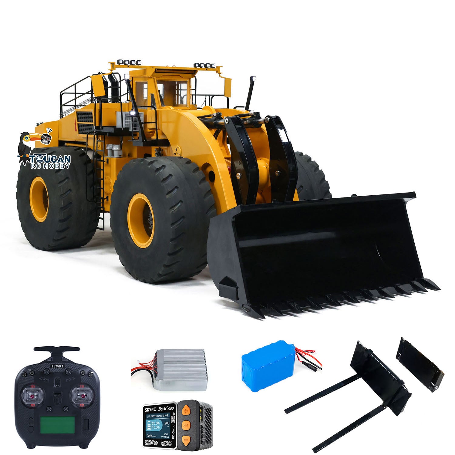 TOUCAN 1/14 Scale L2350 RC Hydraulic Loader Heavy Duty RTR Radio