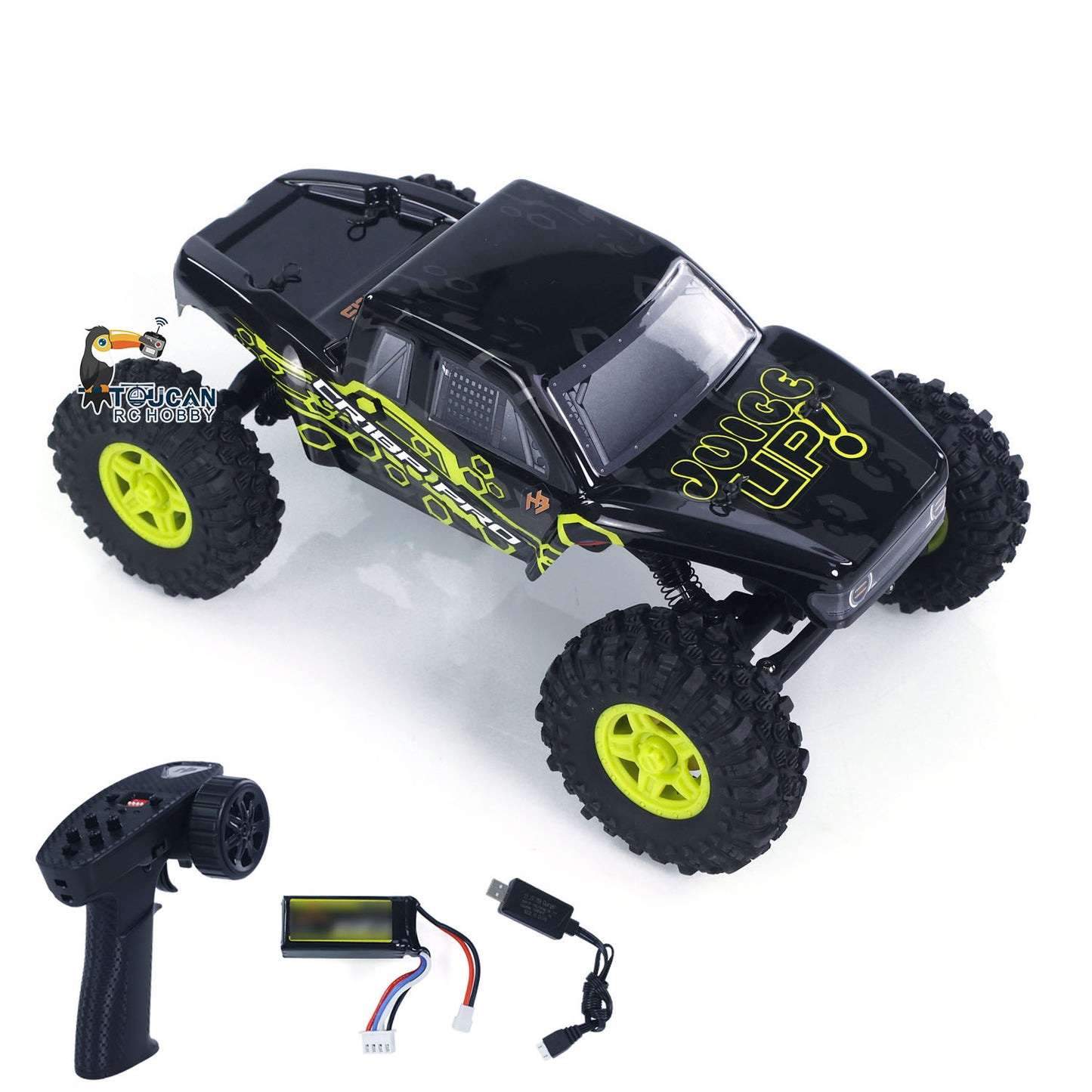 Fast Free Shipping for EU 1:18 RC Crawler CR18P PRO Juice Up 4WD Wireless Control Rock Crawler Car RTR Vehicle Hobbywing Brushless Motor ESC USB Charger