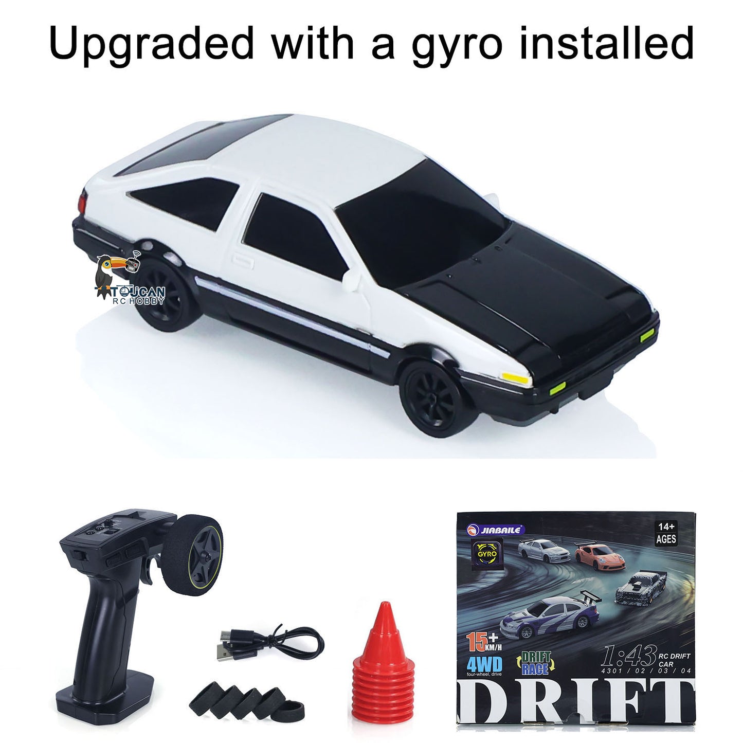 High Speed 2.4G Mini RC Drift Car 1/43 Racing Vehicles Gyroscope 4WD Ready to Go Mini Car Radio Battery Lights Model