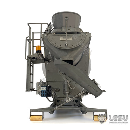 LESU 1/14 Metal DIY Upgraded Part Side Bumper Vacuum Tank Waste Bin Concrete Mixer for Tamiya Roll-off RC Dumper Vehicle Wood Trailer Rack