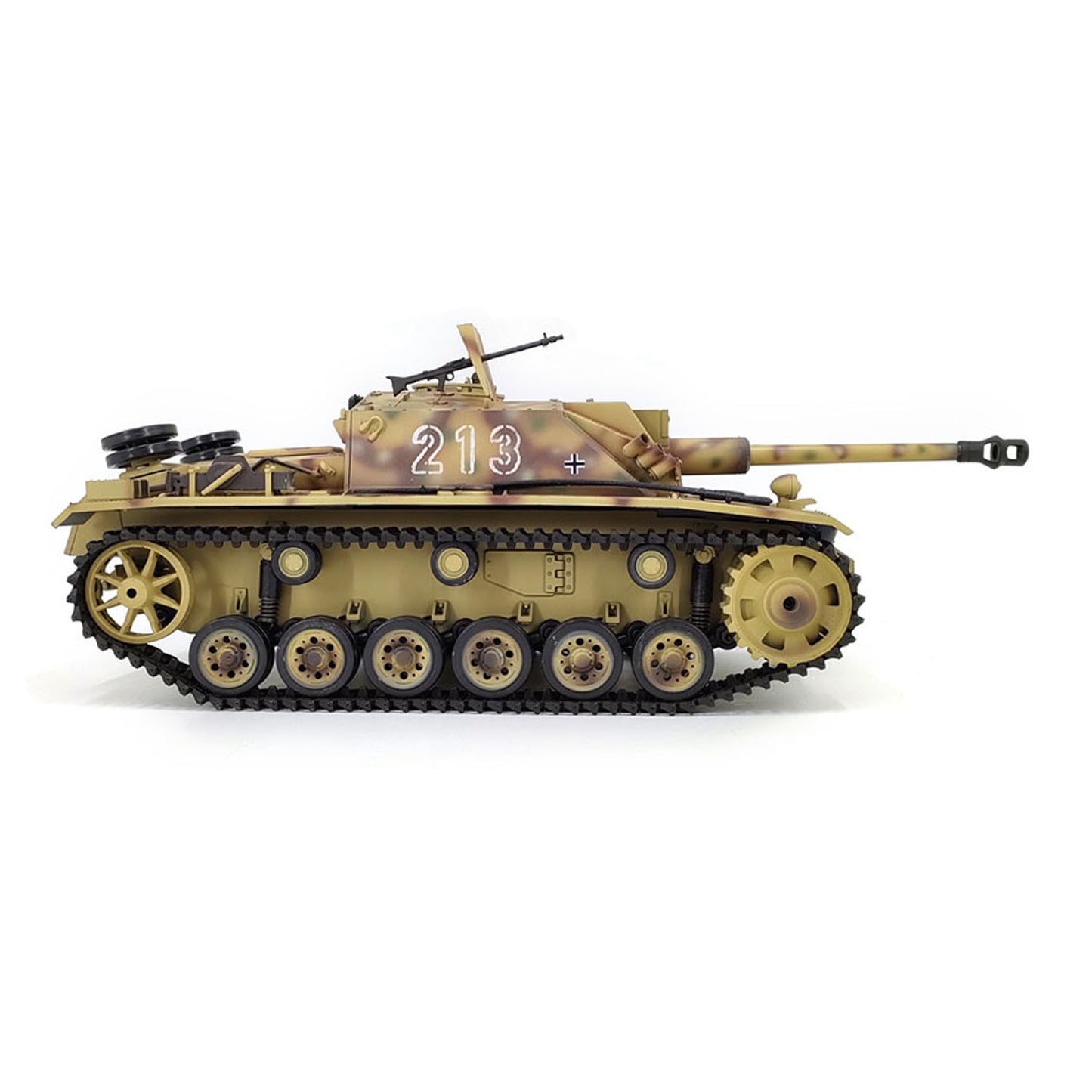 2.4G Henglong 1/16 7.0 Plastic German Stug III RTR RC Tank Model 3868 BB IR Steel Gearbox 1800MAH Battery Radio Sound Lights