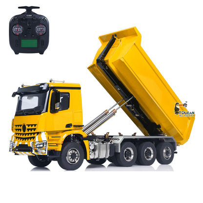 TOUCAN RC HOBBY LXY 1/14 8x8 RC Hydraulic Dumper Car Roll Off Full Dump Rear Axle Steering with U-shaped High Short Standard Bucket Timber Flatbed