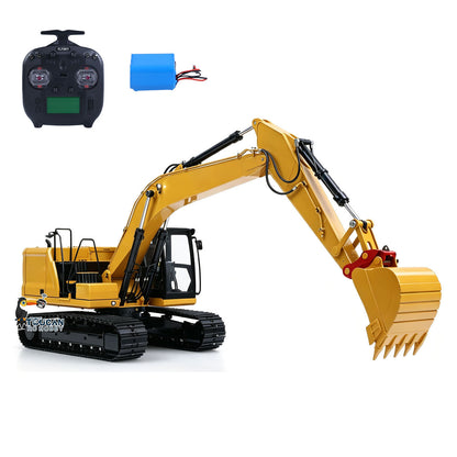 TOUCAN RC HOBBY Metal 1/14 Remote Control Hydraulic Excavator 320 3Ways Valve RC Digger Engineering Vehicle ST8 Radio Lights Battery RTR Model