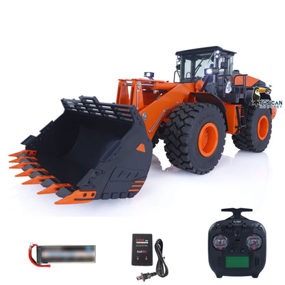 US Stock 1/14 RC Hydraulic Loader for JDM 198 RTR ZW370 Construction Vehicles Electric Wireless Control Car 2-Speed