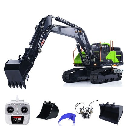 Metal MTMODEL 1/14 2 Arms RC Hydraulic Excavator EC380 Tracked Electric Wireless Control Digger Heavy Machine Vehicles Model