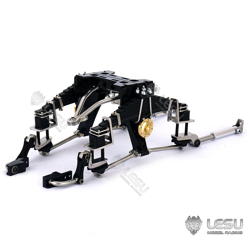 Raised Metal 9MM Rear Suspension 9MM for 1/14 Scale LESU Differential Axles Dump Truck DIY TAMIYA Tractor Truck Dumper