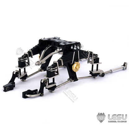 Raised Metal 9MM Rear Suspension 9MM for 1/14 Scale LESU Differential Axles Dump Truck DIY TAMIYA Tractor Truck Dumper