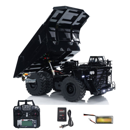 Toucanhobby 793D 1/20 Metal Hydraulic Dump Truck Model 2Speed Transmission 4 Wheel Spring Suspension Lights 21KG Heavyweight No Sound System