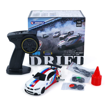 TOUCAN RC HOBBY US Stock JIABAILE 25KM/H 4X4 1/36 RC Drift Car 3611A Gyroscope Carbon Fiber Chassis Plate Indoor Outdoor Mini Racing Car LED Battery Radio