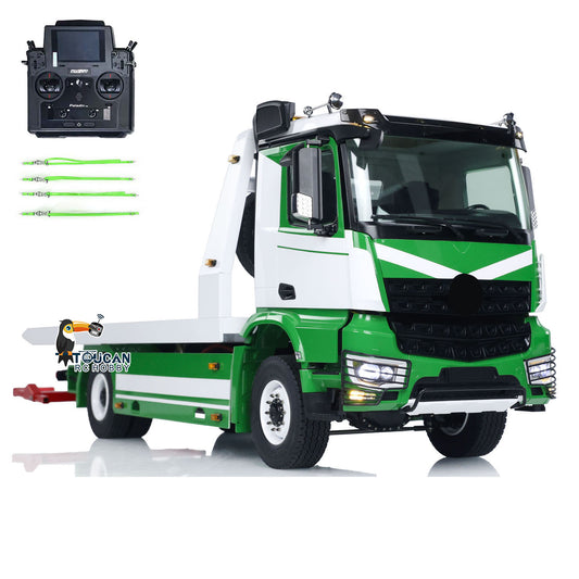 1:14 4X4 JDM RC Hydraulic Tow Truck Remote Control Flatbed Wrecker Car Customized Painting 3-Speed Transmission 728*218.5*277.5mm