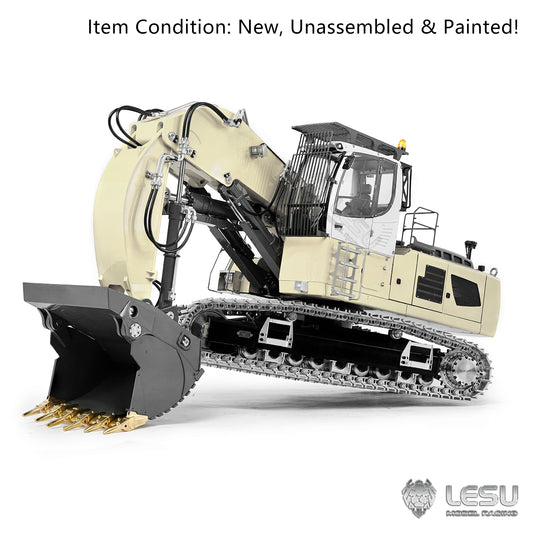 TOUCAN RC HOBBY LESU Aoue LR956 1/14 Metal RC Front Shovel Digger B0041 Dual Pumps Hydraulic Excavator KIT with 4CH Valve Brushless Motor Light System
