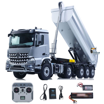 US Stock Kabolite RTR Car 1/14 4X4 RC Tractor Truck 3Axles Electric Lifting Dump Trailer 5801 2-speed Remote Control Vehicle Model