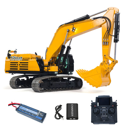 US Stock Toucanhobby 395F 1/12 RC Hydraulic Heavy Excavator Metal Remote Control Digger 3.0L Dual Pump Paladin PL18EV LITE Radio Light Sound Smoke