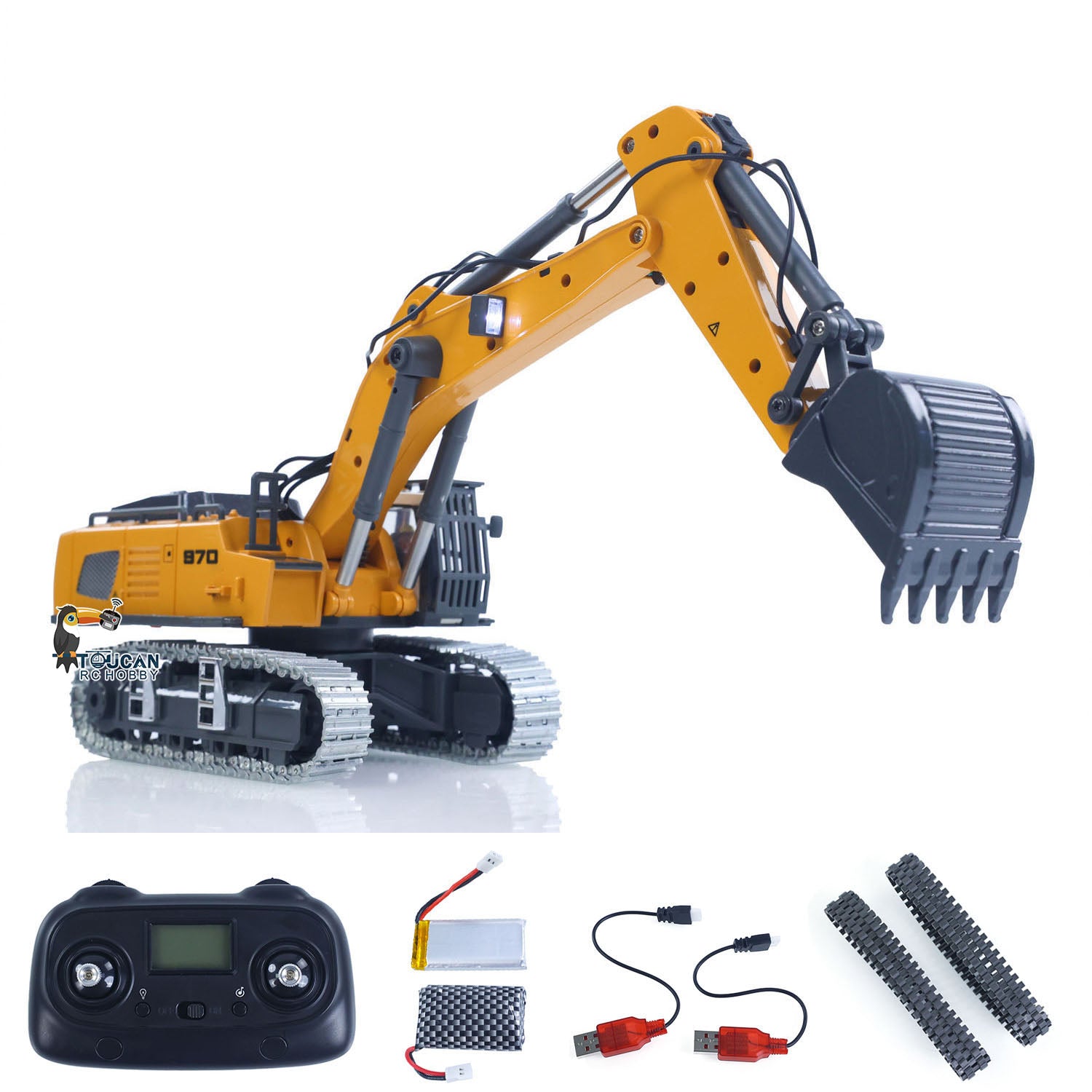 1/50 Plastic RC Electric Lifting Excavator K970 Mini Digger