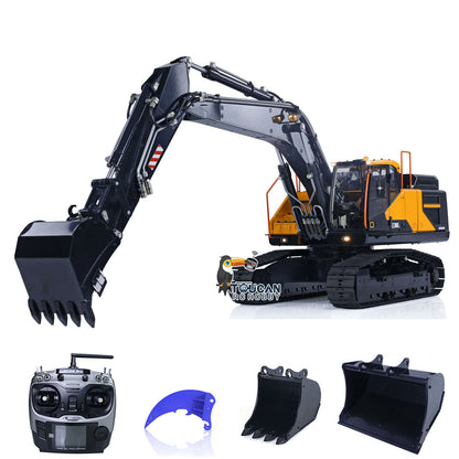 Metal MTMODEL 1/14 2 Arms RC Hydraulic Excavator EC380 Tracked Electric Wireless Control Digger Heavy Machine Vehicles Model