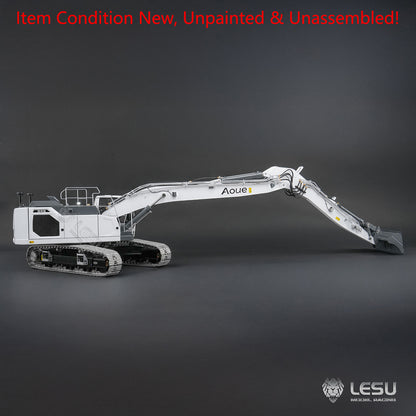LESU AOUE LR945 KIT Unit 1/14 RC Hydraulic Long-reach Excavator CNC Extended Arm Digger Model Light 7CH Valve 4MPa Pump LCD