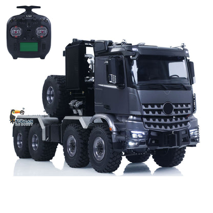 Toucanhobby BZ4663 1/14 Metal 8x8 RC Tractor Truck PNP 3 Speed Transmission Differential Lock Axles Remote Winch ST8 Controller Light Sound for Model Collectors