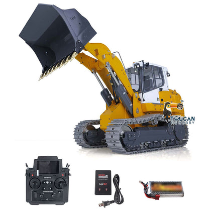 LESU LR636 1/14 Metal Hydraulic RC Wheel Loader Model with Sound Light System for Construction Vehicle Enthusiast Backyard Fun
