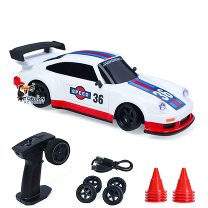 TOUCAN RC HOBBY US Stock 25KM/H High Speed 4x4 Plastic JIABAILE 1/36 RC Drift Car 3613 Gyroscope CNC C-hubs Indoor Outdoor Mini Racing Vehicle Battery Radio