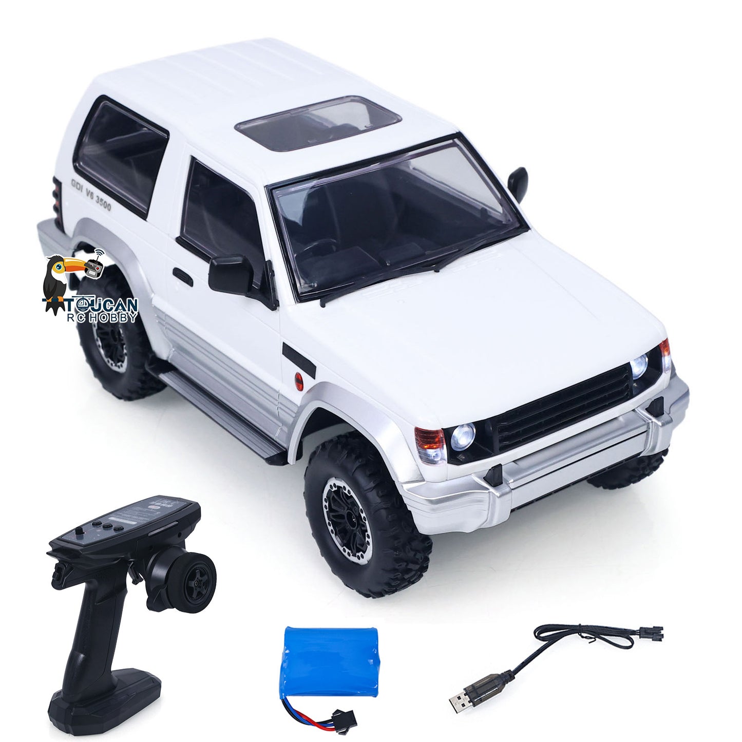 Plastic Shell 1/14 Remote Control Crawler LDRC LD1297S 4x4 RC Off Road Car 2Speed Gearbox Metal Gears 380 Brushed Motor RTR