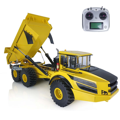 Remote Control 1/14 6x6 Metal Hydraulic lifting Articulated Truck A40G RC Dumper Toys Model Motor Servo Transmitter