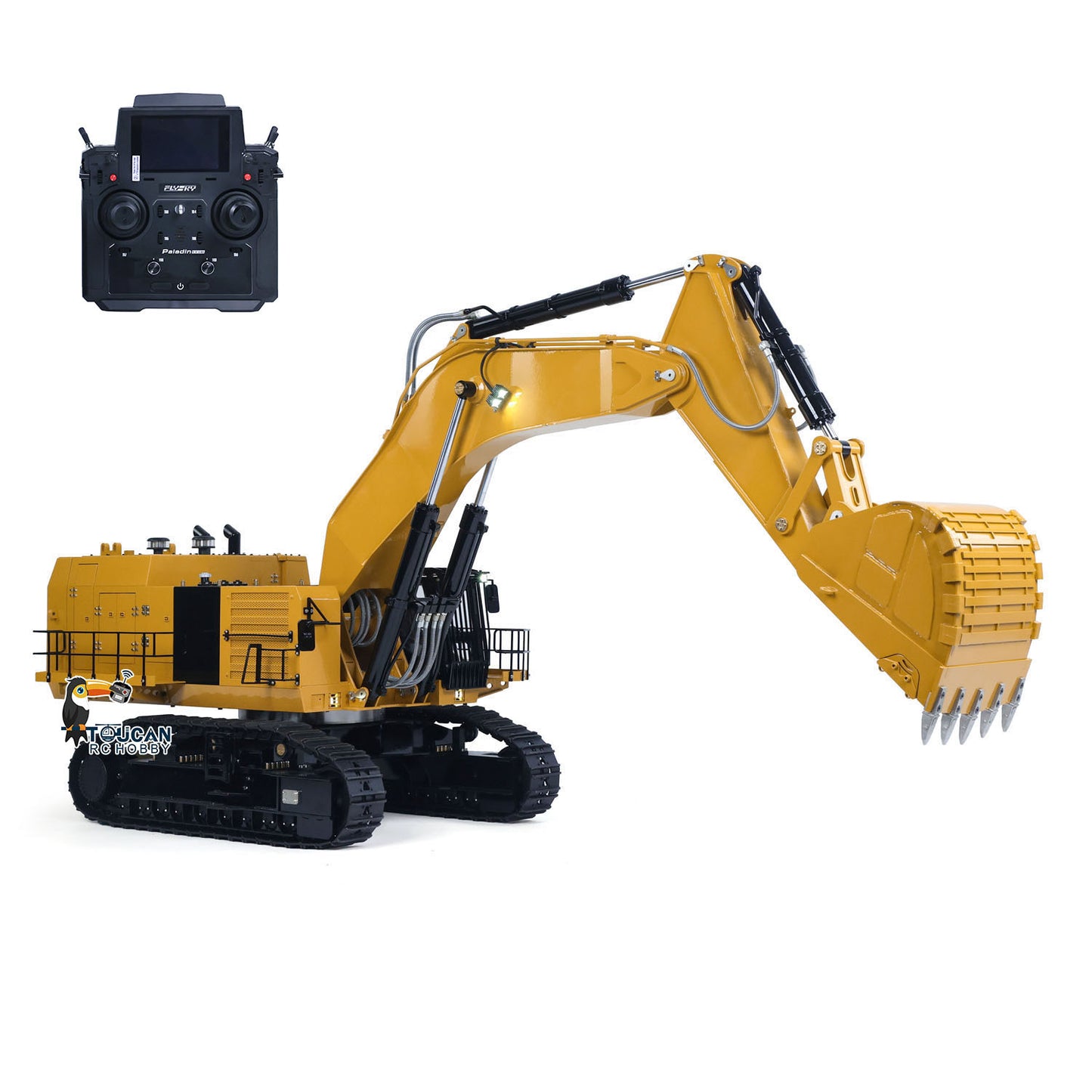 6015B Metal 1/14 Assembled Hydraulic RC Excavator Remote Control Heavy Duty Diggers Model PL18 EVLite ESC Construction Cars