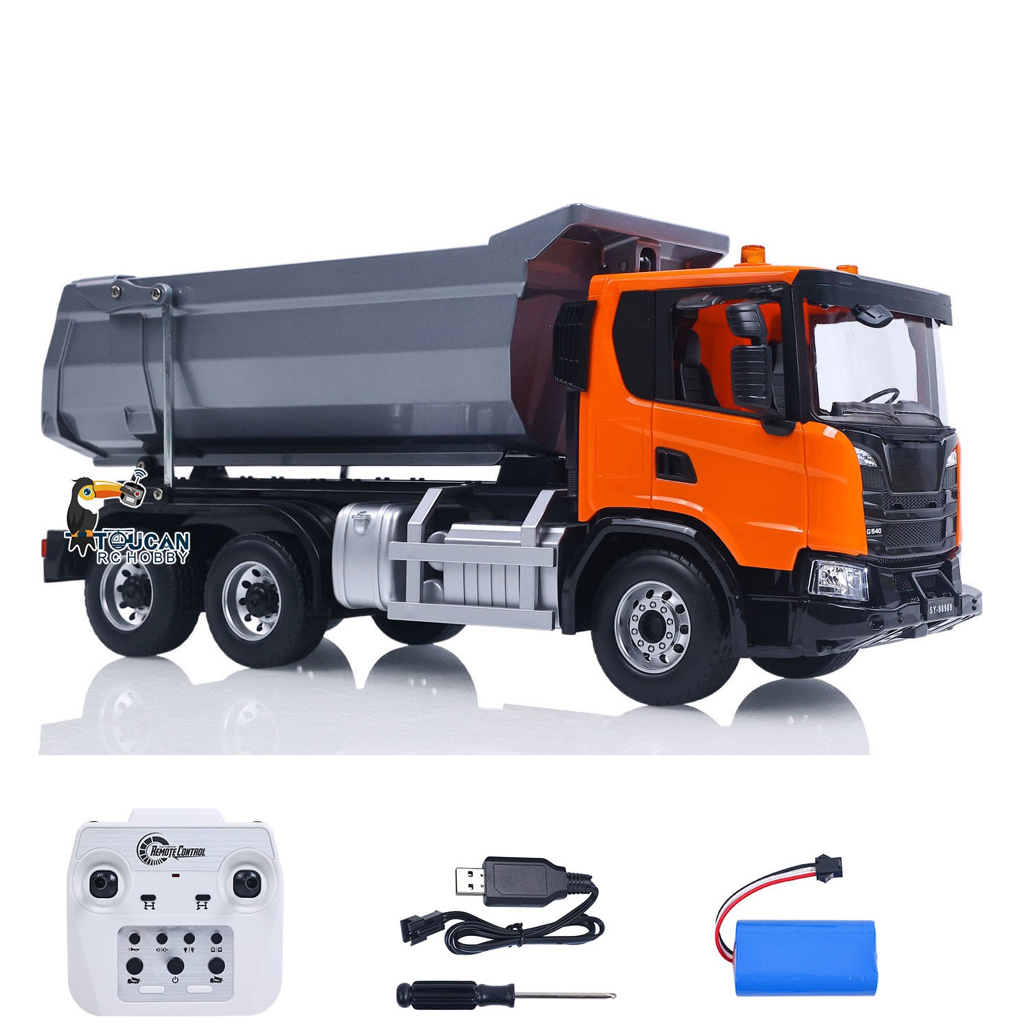 TOUCAN RC HOBBY Double E 1/20 Electric Remote Control Dump Truck 6X4 R