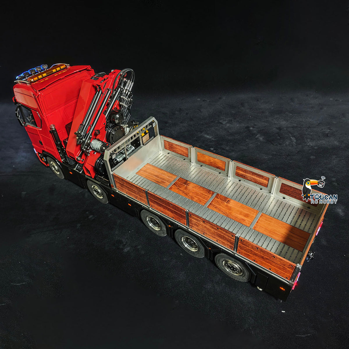 LXY 1/14 Hydraulic RC Crane Dump Truck 770S - 10x10 All-Metal Axles RTR 10CH Valve Fly Jib Arm