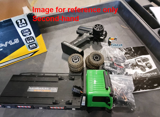 Free Shipping Second Hand CA Stock 1/18 Remote Control Flatbed Truck 6*6 Electric RC Off Road Vehicle Model Metal Chassis Gear Light System Flysky Radio No Sounds