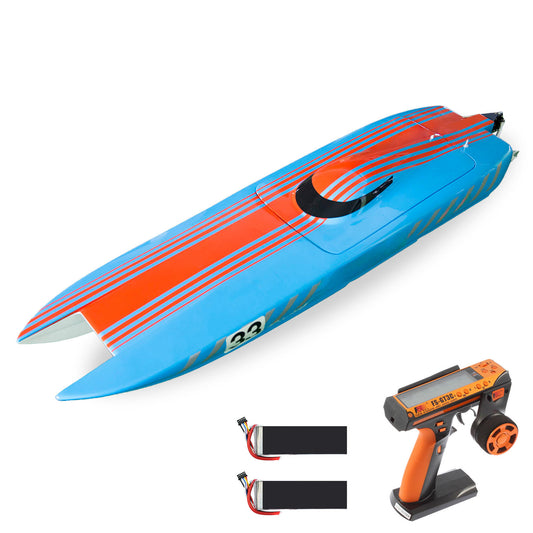 DTRC E33 RC Racing Boat High Speed 135KM/H Radio Control Fiber Glass Ship Model Metal Hardware 4082 Brushless Motor 160A ESC RTR