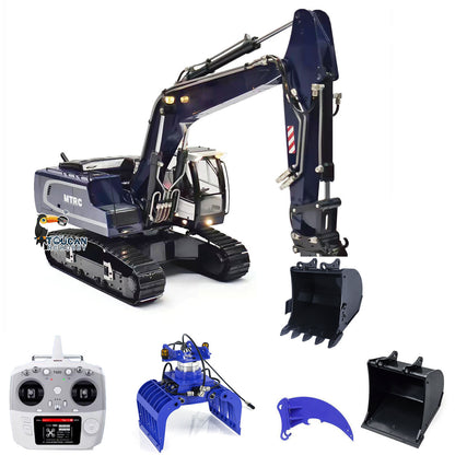 TOUCAN RC HOBBY MTModel 946 1/14 Metal RC Hydraulic Excavator Bucket Ripper Grab 5-way Valves LCD Display for Digger Enthusiasts