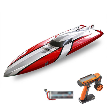 Remote Control Carbon Fiber High Speed Racing Boat DTRC 24X RC Ship Brushless Motor Waterproof ESC Electric Model CNC Propeller