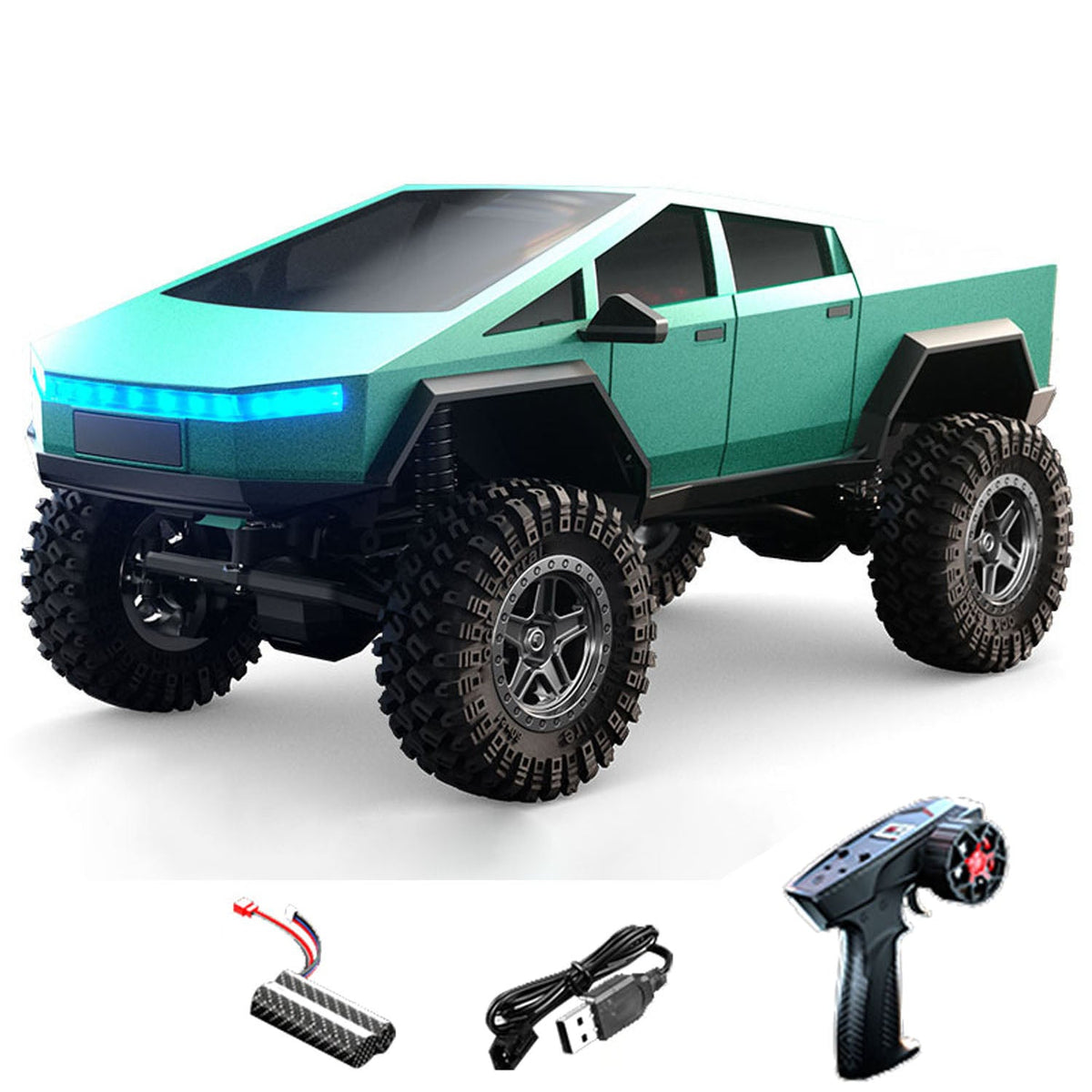 TOUCAN RC HOBBY JJRC 1:18 RC Rock Crawler Car C8818 2.4GHz Wireless Control Four Wheel Drive Climbing Car 2Speed Brushed Motor Battery Light RTR