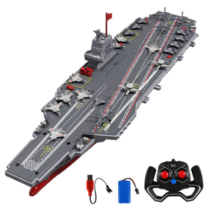 In Stock 2.4GHz RC High Speed Boat Remote Control Aircraft Carrier Warship S19 Electric Water Toys RTR Battery Dual Motor USB Charge