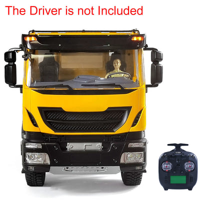 1/14 Toucan 6x6 Metal Hydraulic RC Dumper Truck Remote Controlled Simulation Car Hobby Models 2-speed Gearbox ESC Servo
