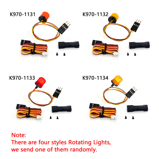 Kabolite Rotating Warning Light/Light Controller/Sounds System for 1/14 K970 RC Hydraulic Excavator Digger DIY Model for Professional Vehicle Enthusiast